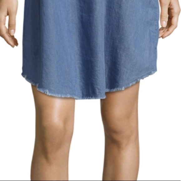 Lightweight denim off shoulder dress - Picture 3 of 3